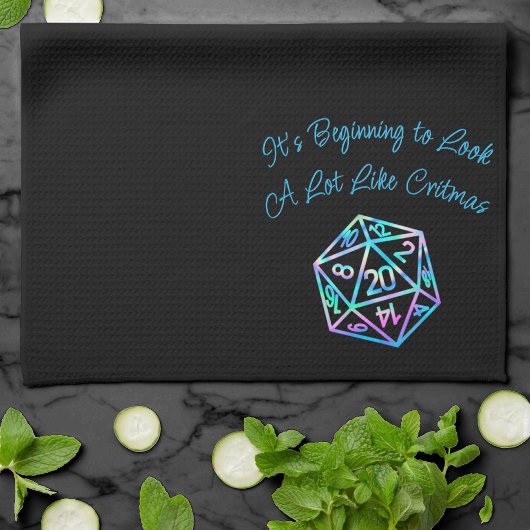 Linge De Cuisine RPG Critmas | Holo Retro Tabletop Role Player Dice