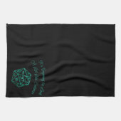 Linge De Cuisine RPG Critmas | Teal Green Tabletop Roleplayer Dice (Horizontal)