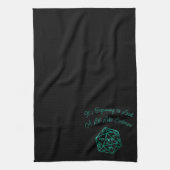 Linge De Cuisine RPG Critmas | Teal Green Tabletop Roleplayer Dice (Vertical)