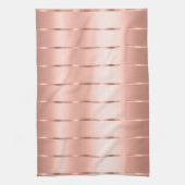 Linge De Cuisine Ruban en Rose Gold et Nœud Papillon Baby Shower (Vertical)