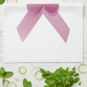 Linge De Cuisine Ruban rose de conscience (Plié)