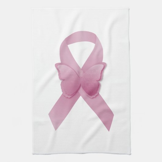 Linge De Cuisine Ruban rose de conscience (Vertical)