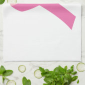 Linge De Cuisine Ruban rose de conscience de cancer du sein (Plié)