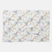 Linge De Cuisine Rubans Bleus Crème (Horizontal)