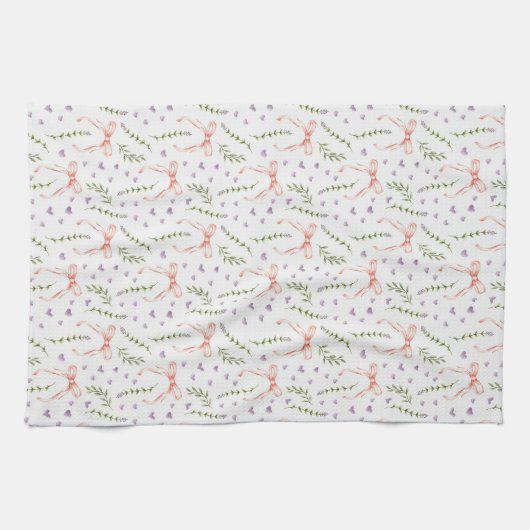 Linge De Cuisine Rubans roses (Horizontal)