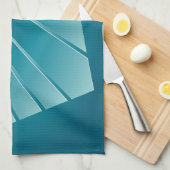 Linge De Cuisine Rubans turquoise (Quart Plié)