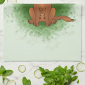 Linge De Cuisine Ruby Cavalier King Charles Spaniel Chien Sur Vert (Plié)