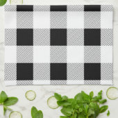 Linge De Cuisine ruc farmhouse chic black and white plaid (Plié)