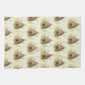 Linge De Cuisine Ruche d'abeille au miel rustique (Horizontal)