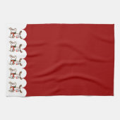 Linge De Cuisine Rudolph le lama au nez rouge (Horizontal)