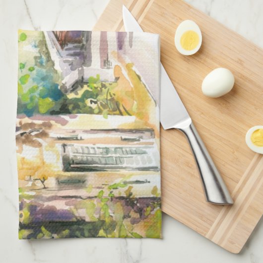 Linge De Cuisine Rue (Quart Plié)