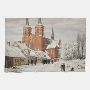 Linge De Cuisine Rue à Roskilde 1836