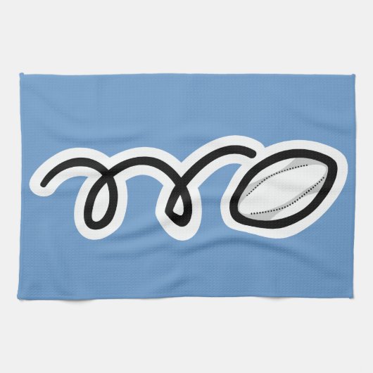 Linge De Cuisine Rugby fait sur commande (Horizontal)