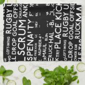 Linge De Cuisine Rugby Union Cadeaux Tea Towque (Plié)