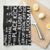 Linge De Cuisine Rugby Union Cadeaux Tea Towque (Quart Plié)