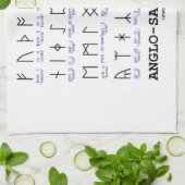 Linge De Cuisine Runes anglo-saxonnes (cryptographie de (Plié)