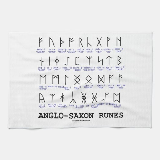 Linge De Cuisine Runes anglo-saxonnes (cryptographie de (Horizontal)