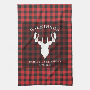 Linge De Cuisine Russe Rouge Buffalo Famille Plaid Lake