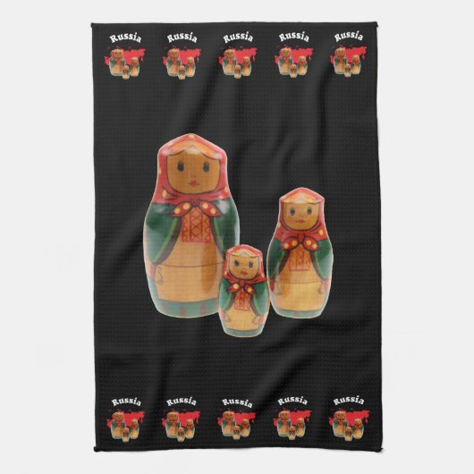 Linge De Cuisine Russie - Russie Babuschka Geschirrtücher (Vertical)
