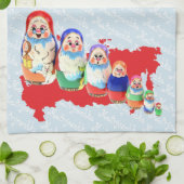 Linge De Cuisine Russie - Russie Babuschka Geschirrtücher (Plié)