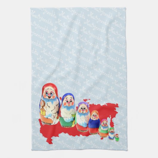 Linge De Cuisine Russie - Russie Babuschka Geschirrtücher (Vertical)
