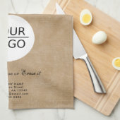 Linge De Cuisine Rustic Ajouter Logo Texte Personnalisé Promotion d (Quart Plié)
