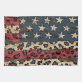 Linge De Cuisine Rustic American Flag Leopard Print (1) (Horizontal)