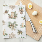 Linge De Cuisine Rustic Christmas Tea Towel (Quart Plié)