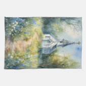 Linge De Cuisine Rustic Church Path in Wildflower Meadow (Horizontal)