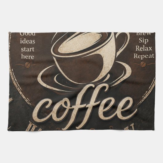 Linge De Cuisine Rustic Coffee Bar Decor Gift (Horizontal)