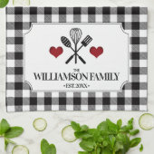 Linge De Cuisine Rustic Country Kitchen Nom de famille (Plié)