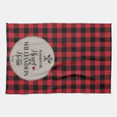Linge De Cuisine Rustic Country Kitchen Nom de famille (Horizontal)