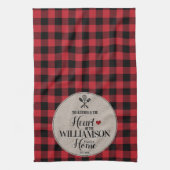 Linge De Cuisine Rustic Country Kitchen Nom de famille (Vertical)