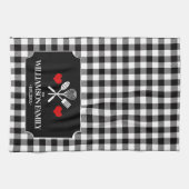 Linge De Cuisine Rustic Country Kitchen Nom de famille (Horizontal)