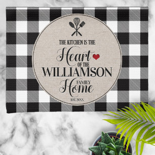 Linge De Cuisine Rustic Country Kitchen Nom de famille