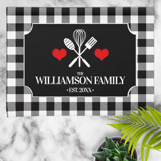 Linge De Cuisine Rustic Country Kitchen Nom de famille