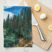 Linge De Cuisine Rustic Country Mountains Nature Scène Photographie (Quart Plié)