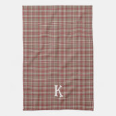 Linge De Cuisine Rustic Cranberry, Dark Tan & White Plaid Kitchen (Vertical)