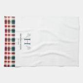 Linge De Cuisine Rustic Farmhouse Nom de famille Monogramme (Horizontal)