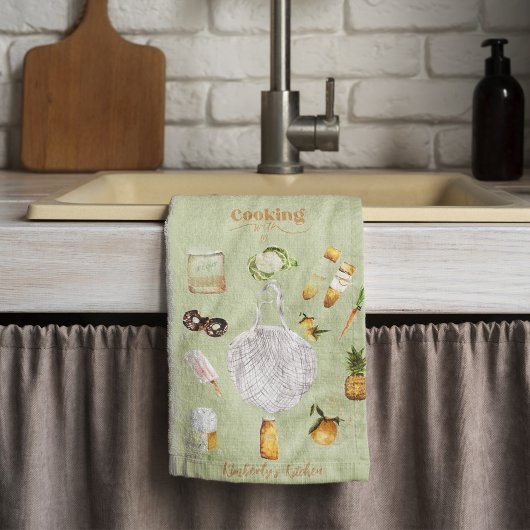 Linge De Cuisine Rustic Green Christmas Holiday Farmhouse Cadeau