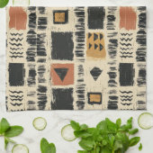 Linge De Cuisine Rustic Mudcloth Geometric Pattern (3) (Plié)