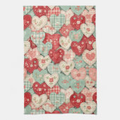 Linge De Cuisine Rustic Patchwork Hearts Picnic Pattern (2) (Vertical)