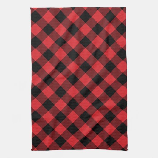 Linge De Cuisine Rustic Red and Black Buffalo Plaid (Vertical)