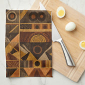 Linge De Cuisine Rustic Southwestern Stripe Pattern (4) (Quart Plié)