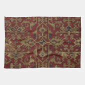 Linge De Cuisine Rustique antique Oriental Perse Motif rouge (Horizontal)