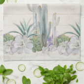 Linge De Cuisine Rustique Bois Desert Cactus Succulent West Kitchen (Plié)