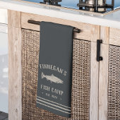 Linge De Cuisine Rustique Fish Camp Personnalisé