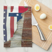 Linge De Cuisine Rustique Texas Lone Star Texas Long Horn (Quart Plié)