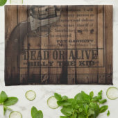 Linge De Cuisine rustique texas star cowboy western country double  (Plié)