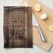 Linge De Cuisine rustique texas star cowboy western country double  (Quart Plié)